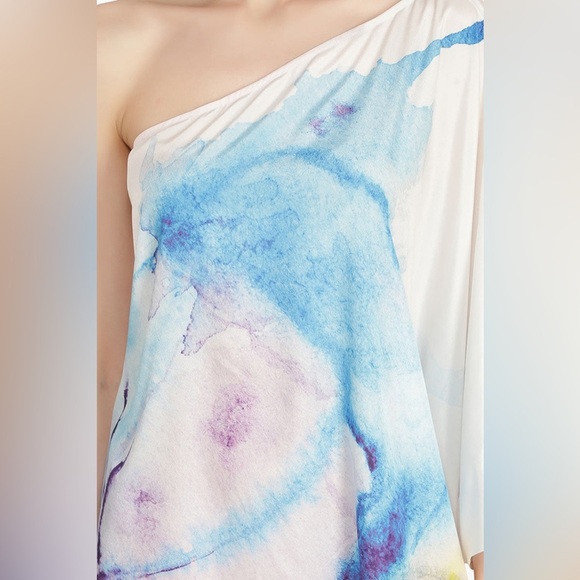 America and Beyond | Rainbow Butterfly One Shoulder Dress - Picture 3 of 12